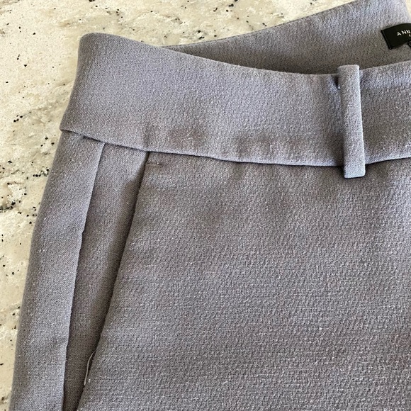 EUC Ann Taylor Factory grey flat front trousers, size 6 - Picture 2 of 4